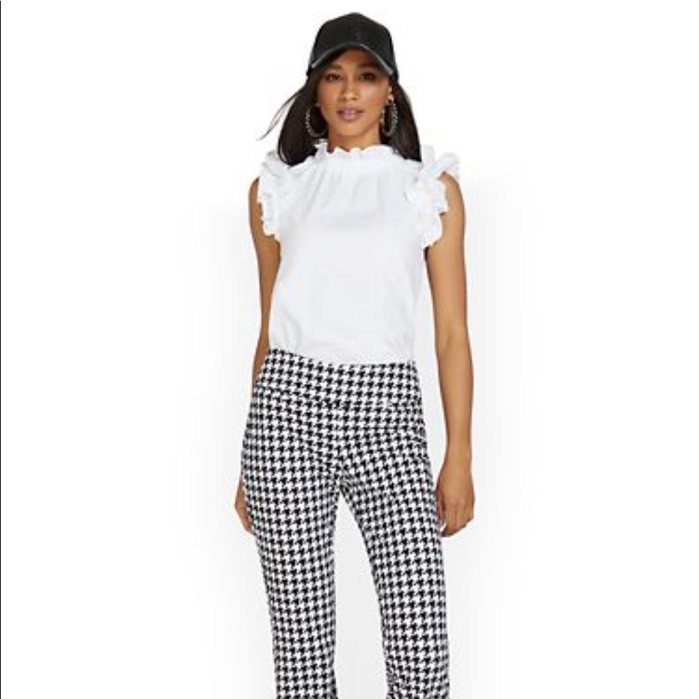 Houndstooth Ponte Pants